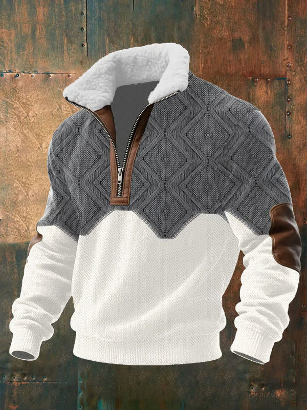 Vellutoria™ | Maglione caldo con collo alto effetto velluto