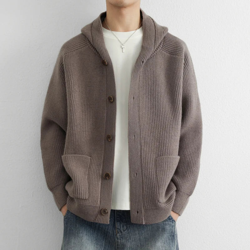 Luigi Maglia a Coste™ | Cardigan a coste elegante e moderno