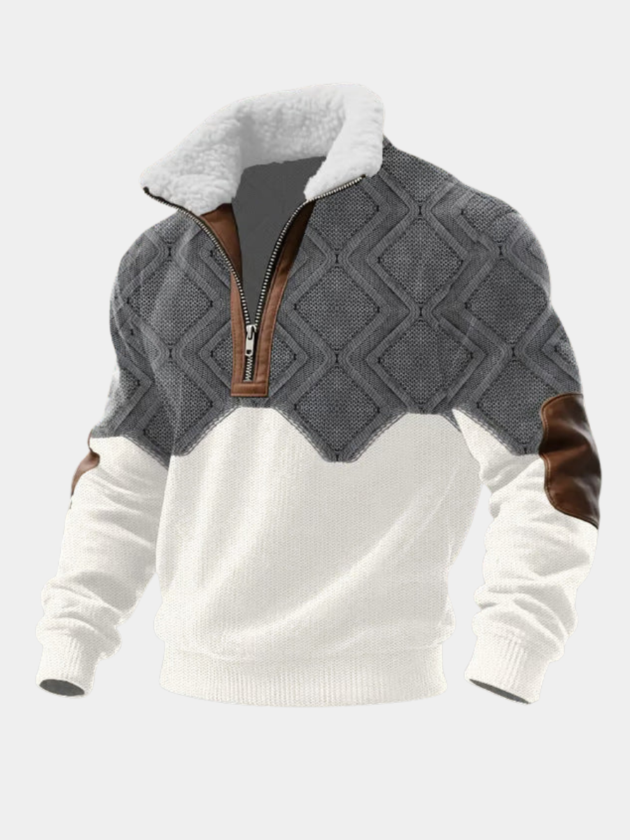 Vellutoria™ | Maglione caldo con collo alto effetto velluto