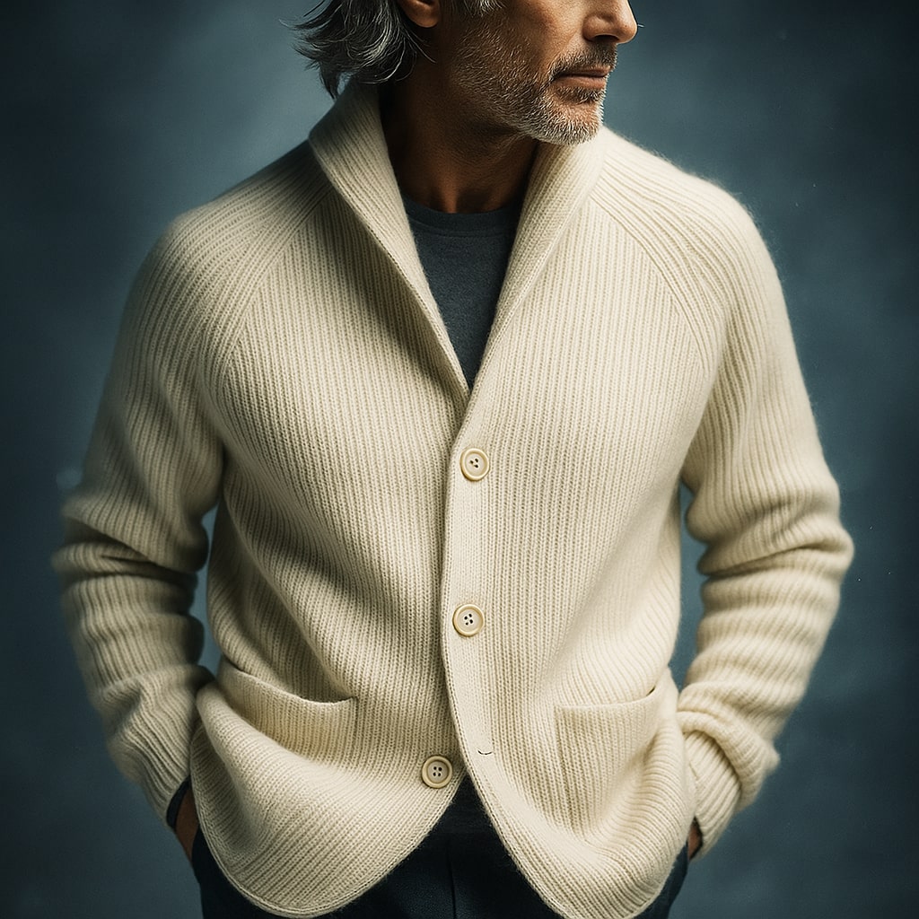 LeggeroSartoriale™ | Cardigan uomo in maglia fine e moderna