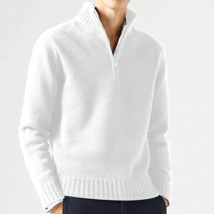 Enrico Lusso Puro™ | Pullover in puro cashmere stile camionneur